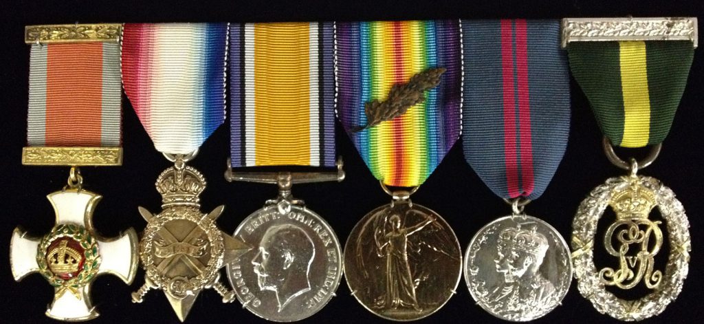 Major Arthur Morton Grenfell medals