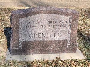 Memorial Stone Wheat Ridge Amelia and Nicholas Grenfell