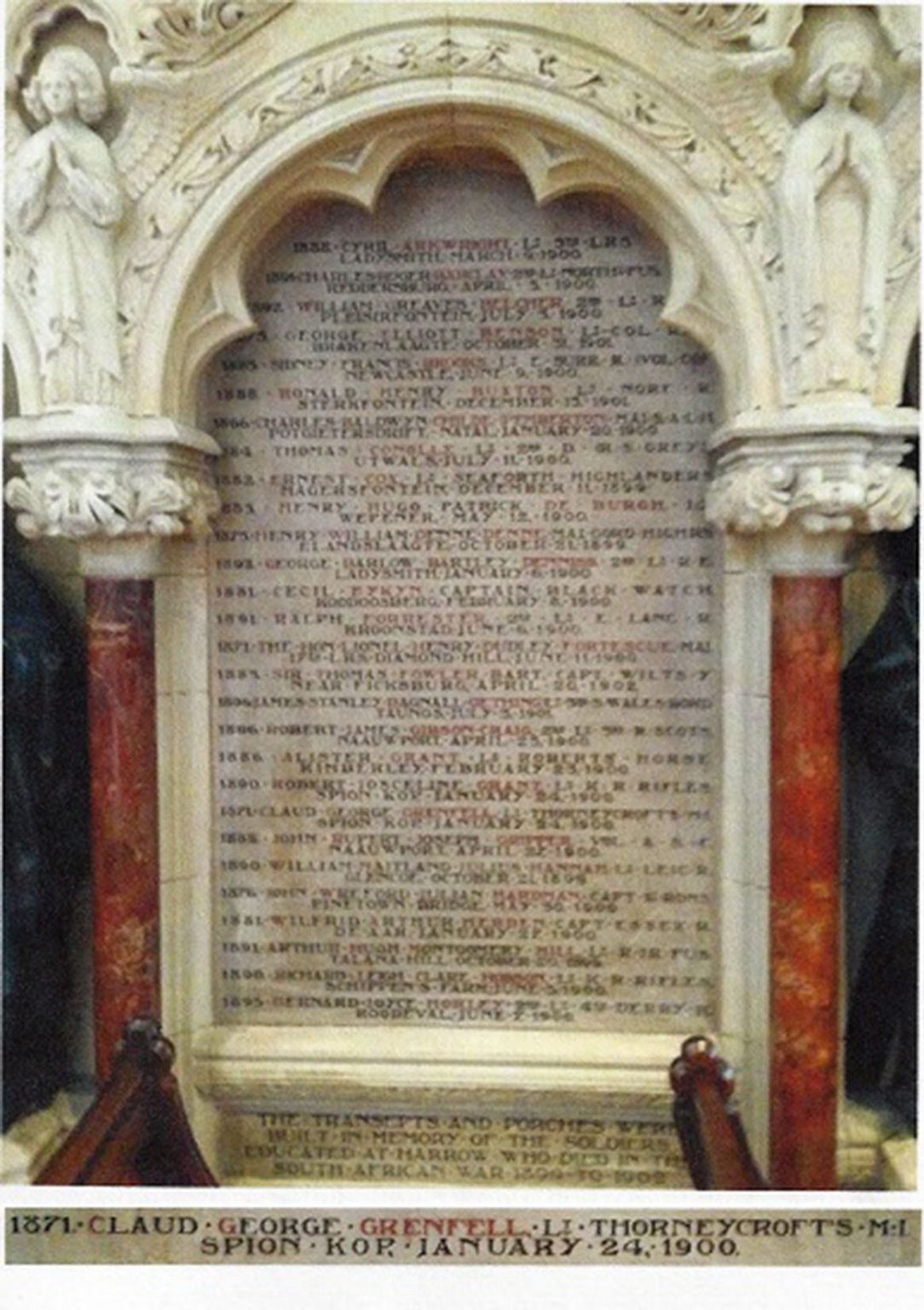 War Memorials Grenfell Family History